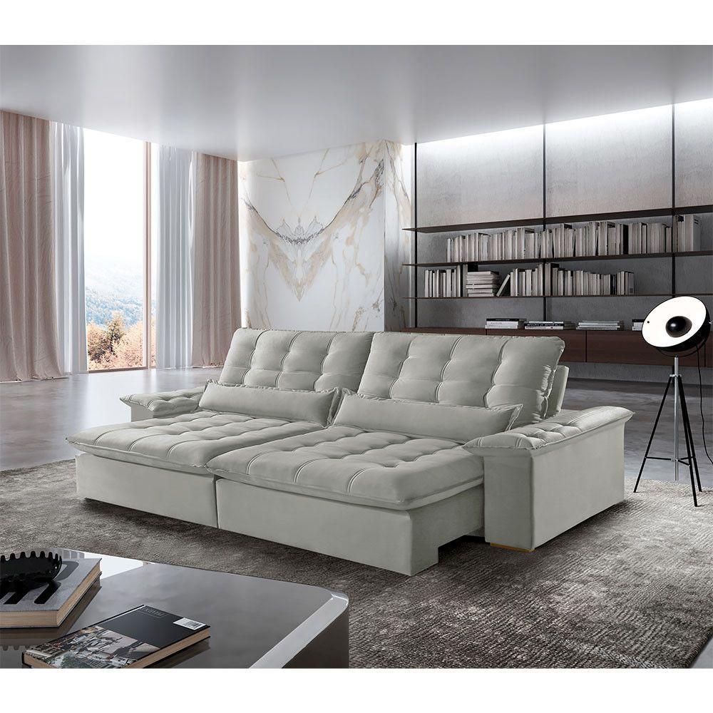 Sofá Victory Linho 02 Módulos De 90cm B25cm Meu Sofá Online A230 Linho Cinza - 1