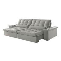 Sofá Victory Linho 02 Módulos De 90cm B25cm Meu Sofá Online A230 Linho Cinza - 2