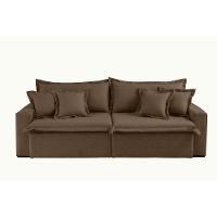 Sofá Montreal Veludo 02 Módulos 80cm B25cm Meu Sofá Online B016 Veludo Marrom