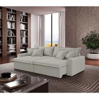 Sofá Montreal Veludo 2 Módulos De 120m B25cm Meu Sofá Online B026 Veludo Prata - 1