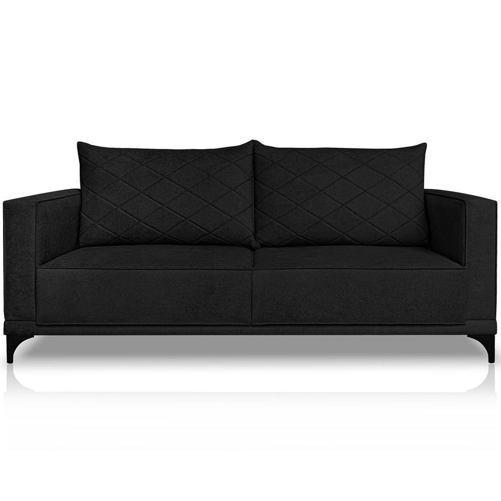 Sofa Nori 3 Lugares Pes De Ferro 200cm Linho Boucle 3304 Ezz 3304 - 1