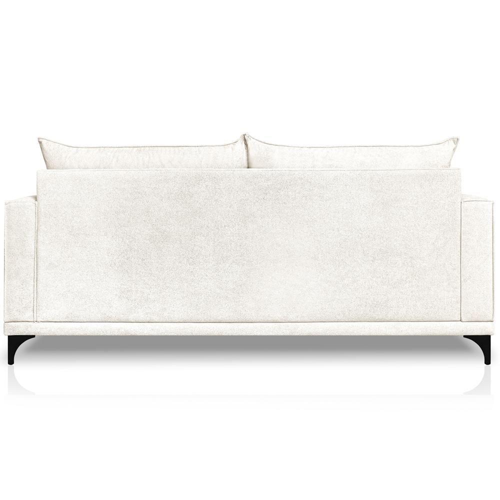 Sofa Nori 3 Lugares Pes De Ferro 220cm Linho Boucle 3300 Ezz 3300 - 7