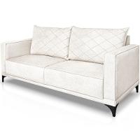 Sofa Nori 3 Lugares Pes De Ferro 220cm Linho Boucle 3300 Ezz 3300 - 6