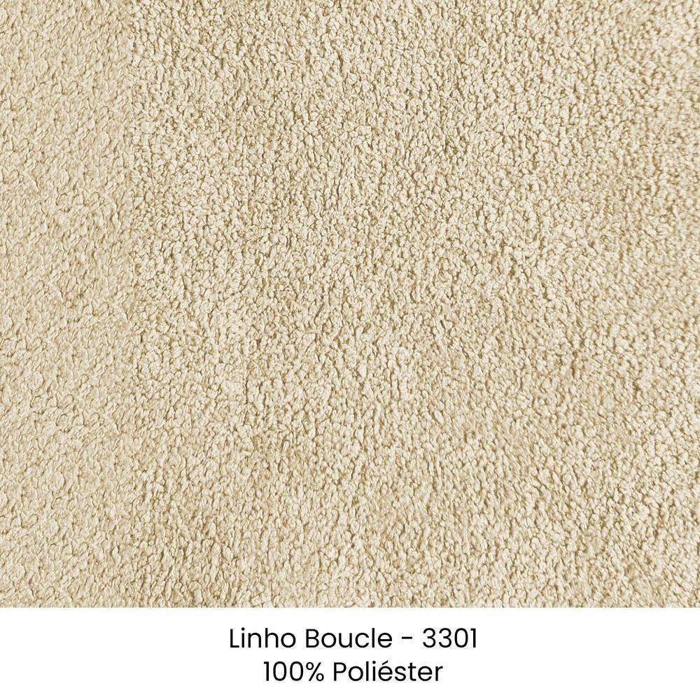 Sofa Nori 3 Lugares Pes De Ferro 200cm Linho Boucle 3301 Ezz 3301 - 5