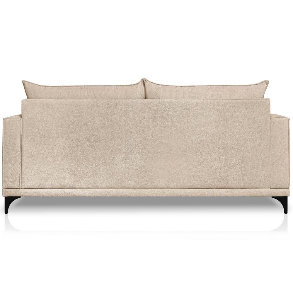 Sofa Nori 2 Lugares Pes De Ferro 180cm Linho Boucle 3301 Ezz 3301 - 7