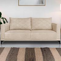 Sofa Nori 2 Lugares Pes De Ferro 180cm Linho Boucle 3301 Ezz 3301 - 2