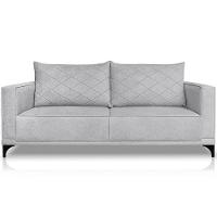 Sofa Nori 2 Lugares Pes De Ferro 180cm Linho Boucle 3302 Ezz 3302 - 1