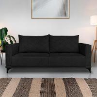 Sofa Nori 2 Lugares Pes De Ferro 180cm Linho Boucle 3304 Ezz 3304 - 10
