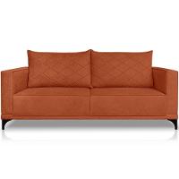 Sofa Nori 2 Lugares Pes De Ferro 180cm Linho Boucle 3303 Ezz 3303 - 1