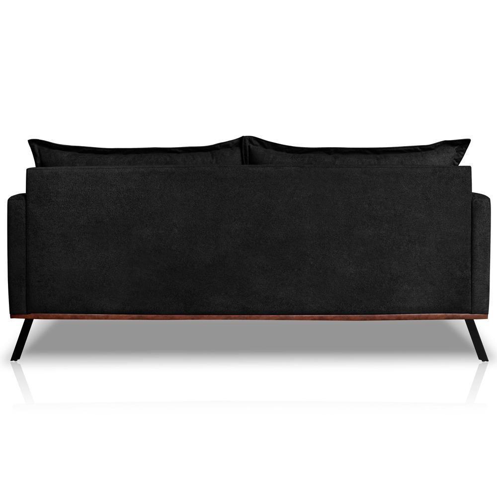 Sofa Aya 3 Lugares Para Sala De Estar 220cm Boucle 3304 Ezz 3304 - 7