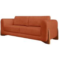 Sofa Jolie 3 Lugares 220cm Pes Boomerang Linho Boucle 3303 Ezz 3303 - 1