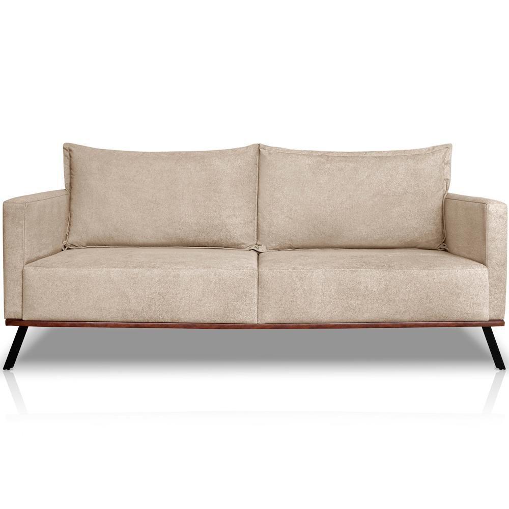 Sofa Aya 3 Lugares Para Sala De Estar 200cm Boucle 3301 Ezz 3301 - 1