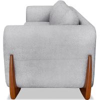 Sofa Jolie 3 Lugares 220cm Pes Boomerang Linho Boucle 3302 Ezz 3302 - 8