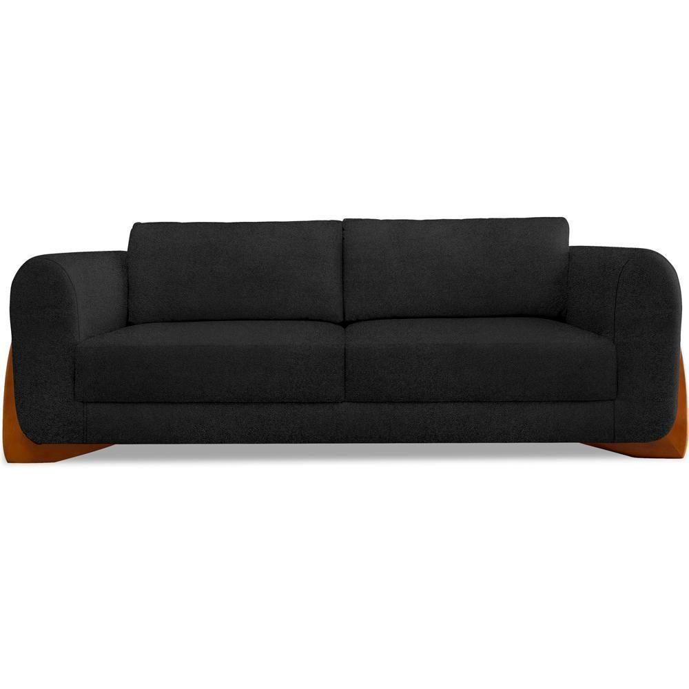 Sofa Jolie 3 Lugares 220cm Pes Boomerang Linho Boucle 3304 Ezz 3304 - 7