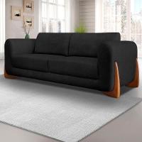 Sofa Jolie 3 Lugares 220cm Pes Boomerang Linho Boucle 3304 Ezz 3304 - 10
