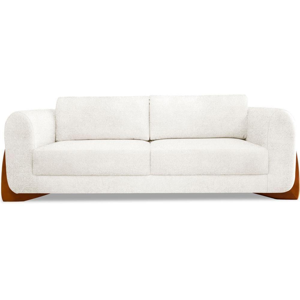 Sofa Jolie 2 Lugares 160cm Pes Boomerang Linho Boucle 3300 Ezz 3300 - 1