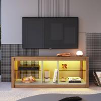 Rack Com Led 02 Prateleiras Em Vidro 136cm Mel Arenas Proddy Mel Arenas - 2