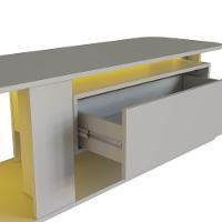 Rack Moderno Com Led 01 Gaveta 180cm Arenas Proddy Arenas - 5