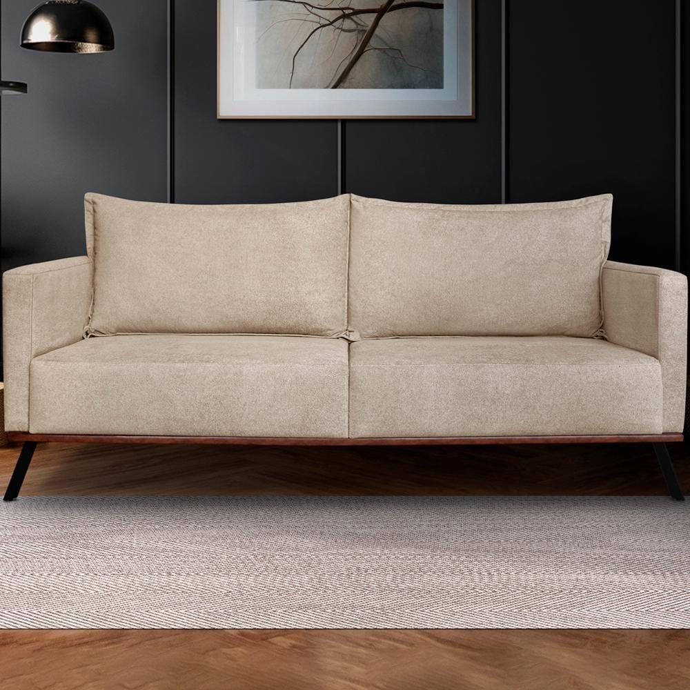 Sofa Aya 2 Lugares Para Sala De Estar 160cm Boucle 3301 Ezz 3301 - 2
