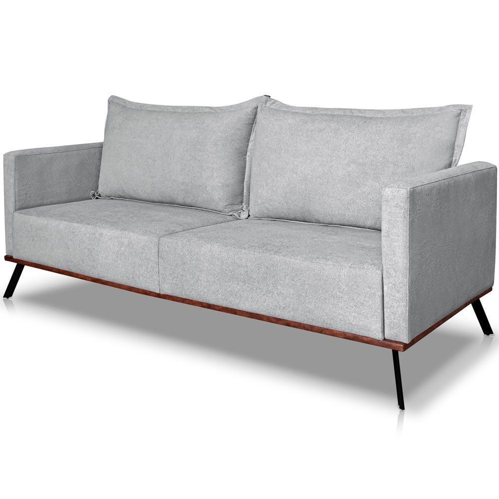 Sofa Aya 2 Lugares Para Sala De Estar 160cm Boucle 3302 Ezz 3302 - 6