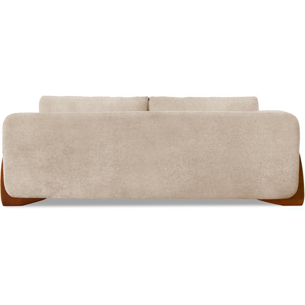 Sofa Jolie 3 Lugares 220cm Pes Boomerang Linho Boucle 3301 Ezz 3301 - 6