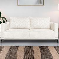 Sofa Nori 2 Lugares Pes De Ferro 160cm Linho Boucle 3300 Ezz 3300 - 2