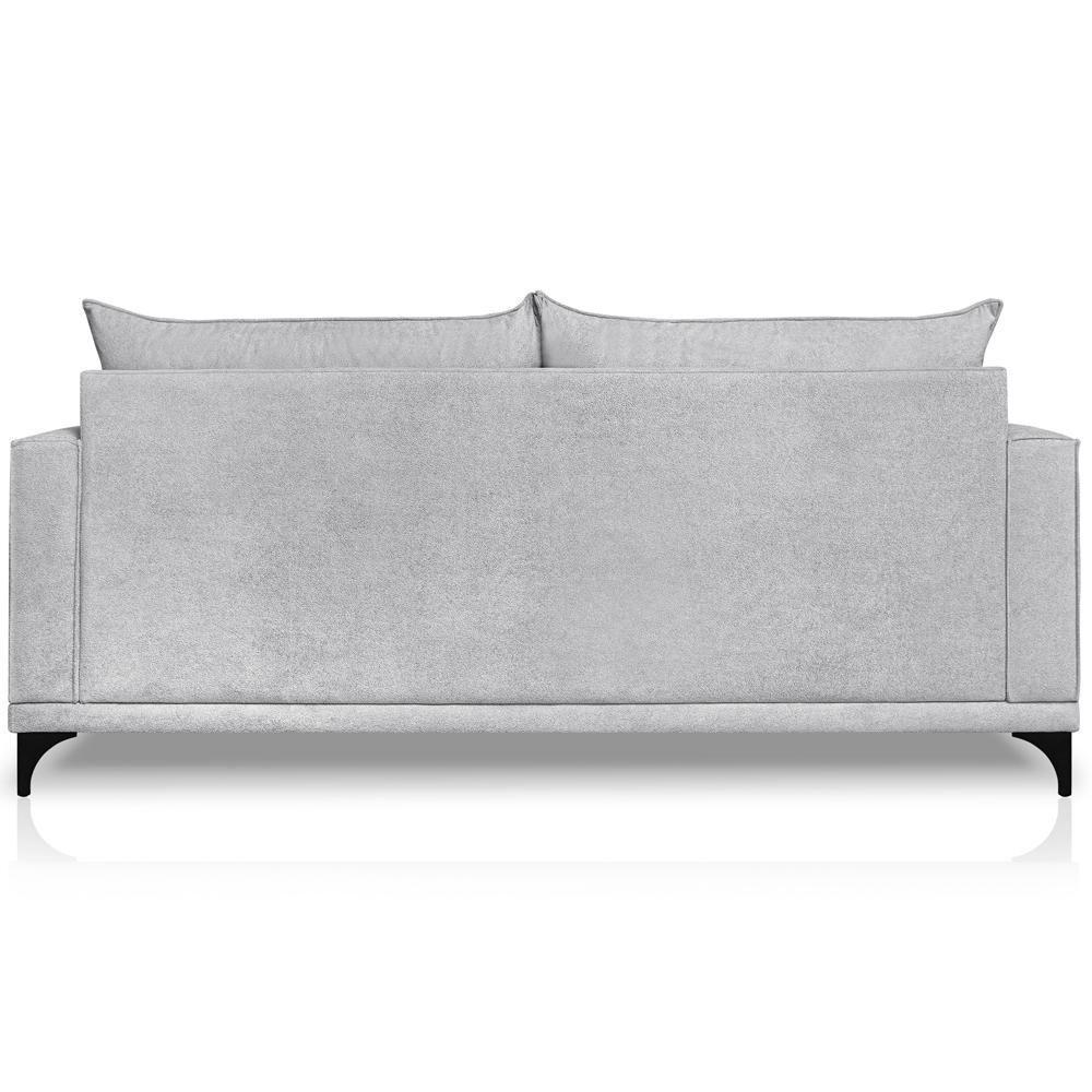 Sofa Nori 2 Lugares Pes De Ferro 160cm Linho Boucle 3302 Ezz 3302 - 7