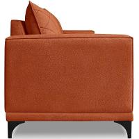 Sofa Nori 2 Lugares Pes De Ferro 160cm Linho Boucle 3303 Ezz 3303 - 9