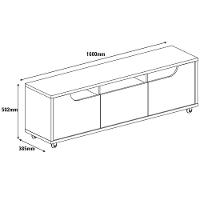 Rack Bancada Para Tv 60 Pol 160cm 11079 Cedro Off White Dcasa Cedro Off White