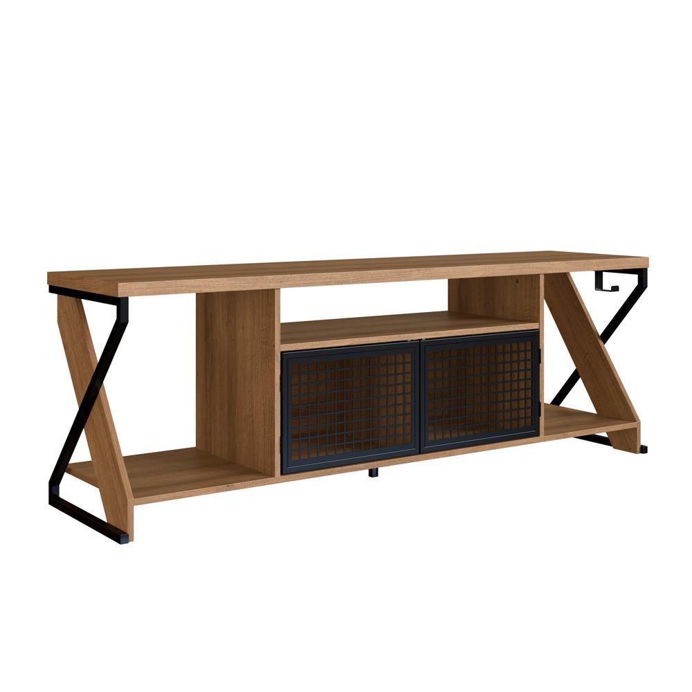 Rack Industrial 160cm Tv 60 Com Led P1033 Mell Pp Milani Store Mell - 1