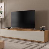 Rack Bancada Para Tv 60 Pol 180cm 11082 Cedro Off White Dcasa Cedro Off White - 2