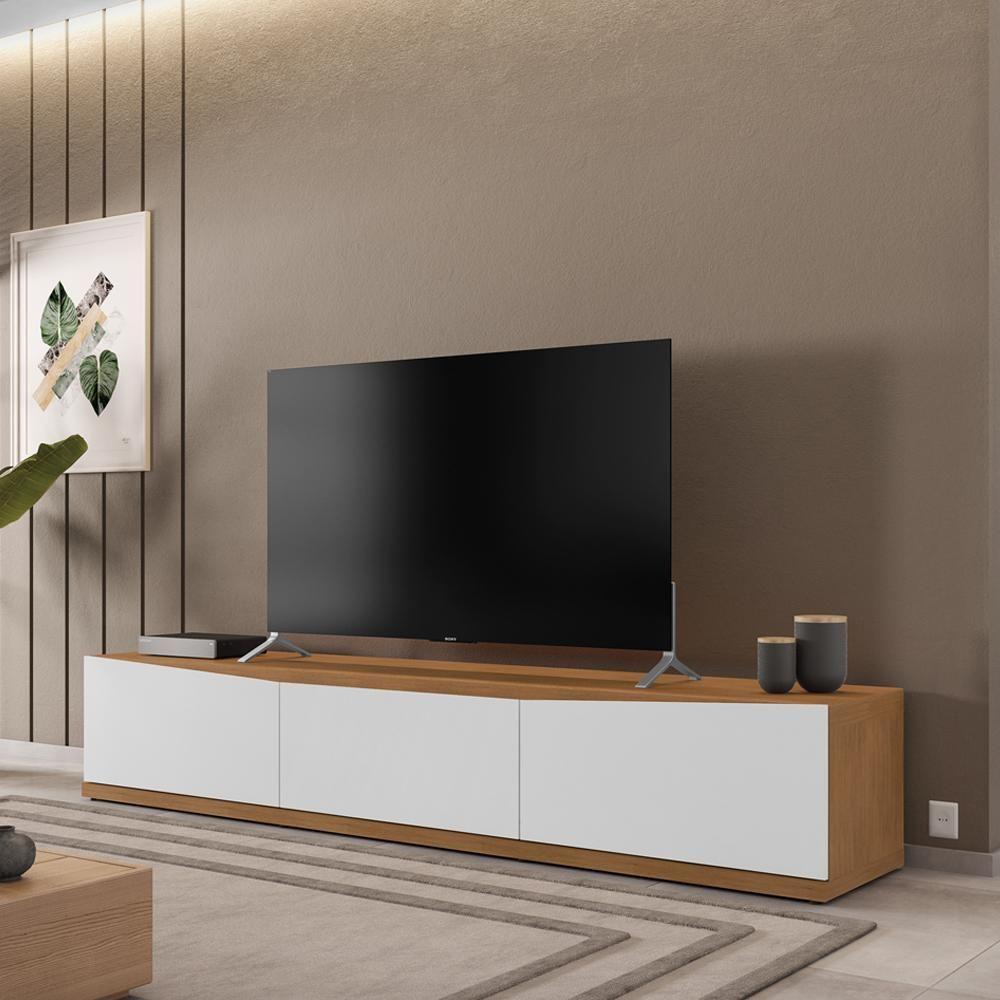 Rack Bancada Para Tv 60 Pol 180cm 11082 Cedro Branco Dcasa Cedro Branco - 7