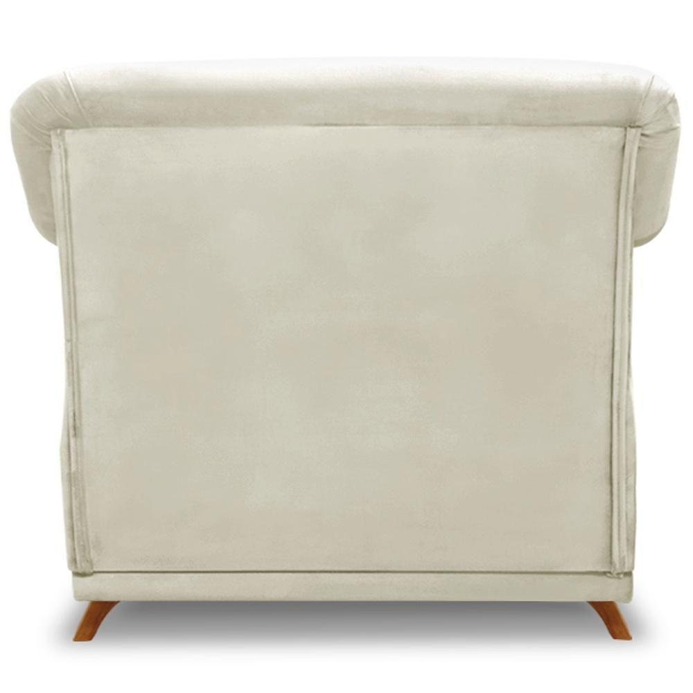 Poltrona Decorativa Retro Polo Com Almofada Veludo 2221 Ezz 2221 - 6
