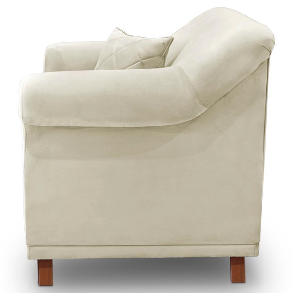 Poltrona Decorativa Retro Polo Com Almofada Veludo 2221 Ezz 2221 - 8