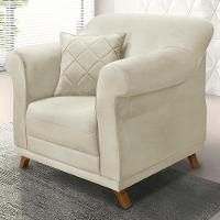 Poltrona Decorativa Retro Polo Com Almofada Veludo 2221 Ezz 2221 - 2