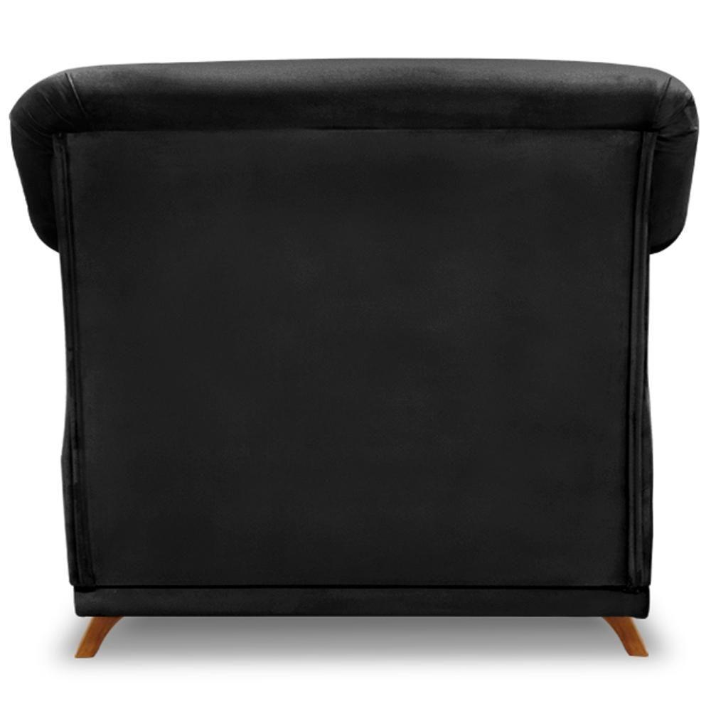 Poltrona Decorativa Retro Polo Com Almofada Veludo 2237 Ezz 2237 - 6