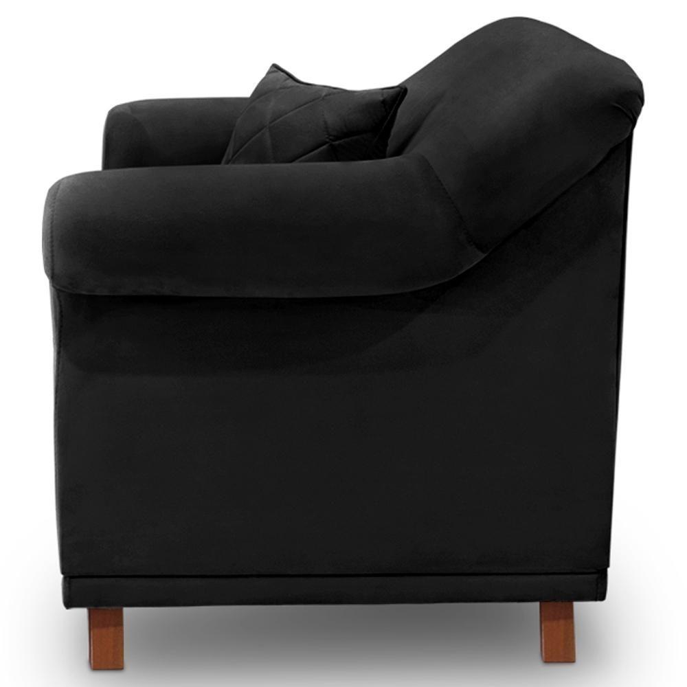 Poltrona Decorativa Retro Polo Com Almofada Veludo 2237 Ezz 2237 - 8