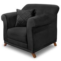 Poltrona Decorativa Retro Polo Com Almofada Veludo 2237 Ezz 2237 - 1