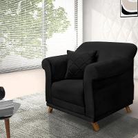 Poltrona Decorativa Retro Polo Com Almofada Veludo 2237 Ezz 2237 - 10