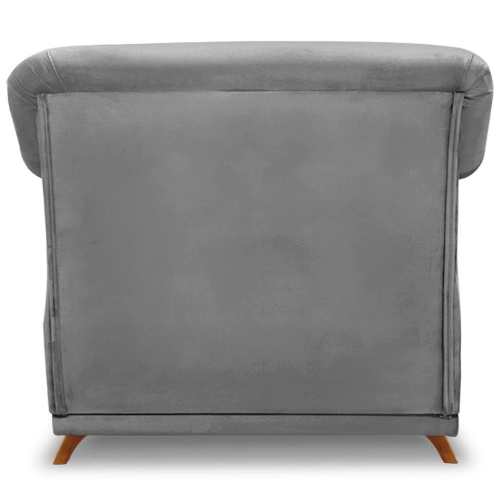 Poltrona Decorativa Retro Polo Com Almofada Veludo 2938 Ezz 2938 - 6