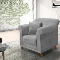 Poltrona Decorativa Retro Polo Com Almofada Veludo 2938 Ezz 2938 - 10