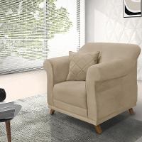 Kit 2 Poltronas Decorativas Retro Polo Suede 1101 Ezz 1101 - 10