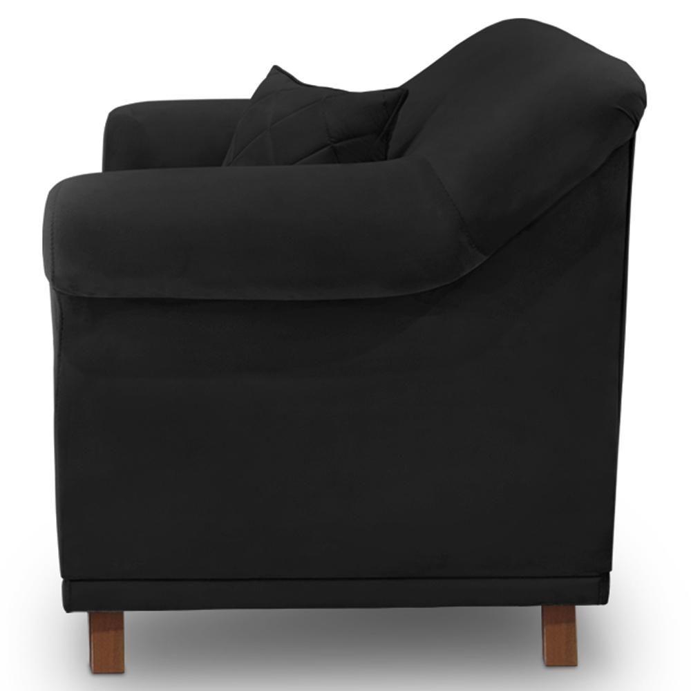 Kit 2 Poltronas Decorativas Retro Polo Suede 1105 Ezz 1105 - 9