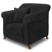 Poltrona Decorativa Retro Polo Com Almofada Suede 1105 Ezz 1105 - 1