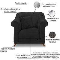 Poltrona Decorativa Retro Polo Com Almofada Suede 1105 Ezz 1105 - 3