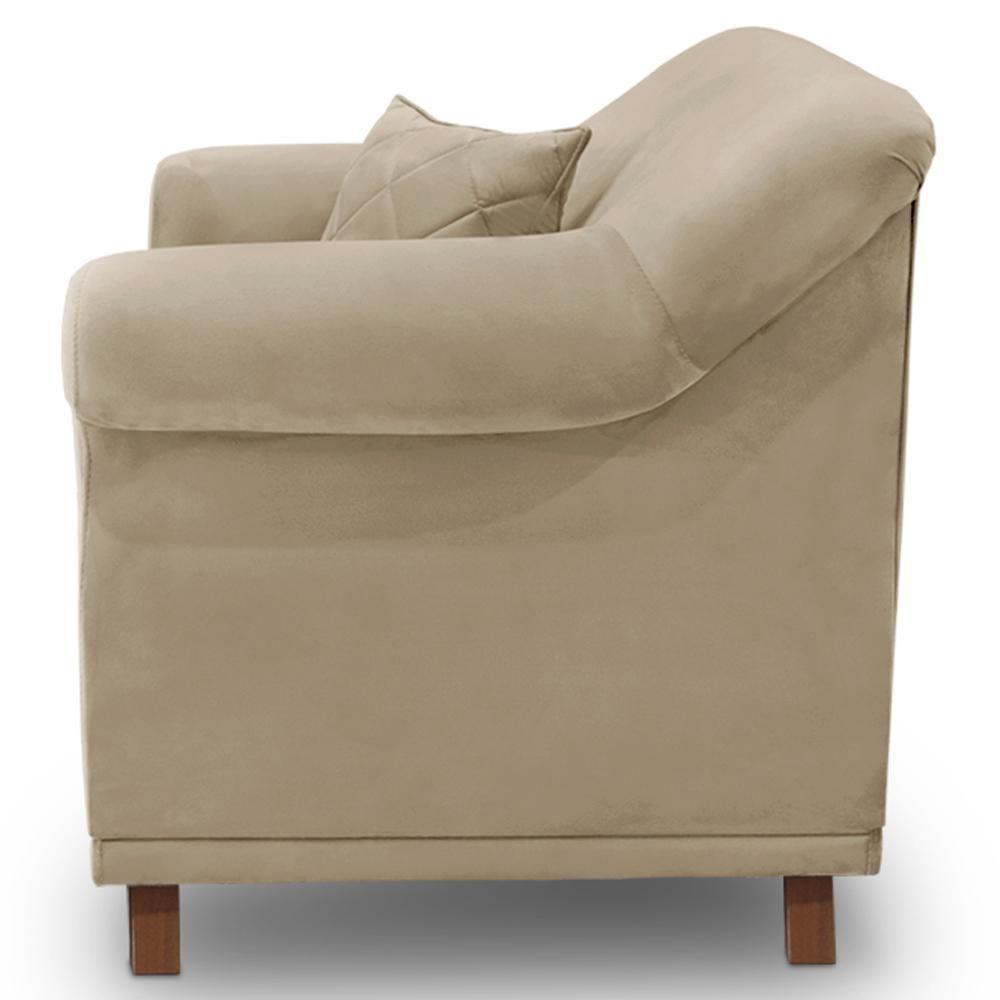 Poltrona Decorativa Retro Polo Com Almofada Suede 1101 Ezz 1101 - 9