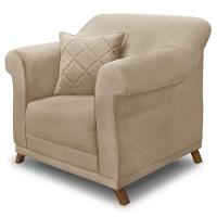 Poltrona Decorativa Retro Polo Com Almofada Suede 1101 Ezz 1101 - 1