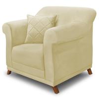 Poltrona Decorativa Retro Polo Com Almofada Suede 1100 Ezz 1100 - 1