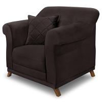 Poltrona Decorativa Retro Polo Com Almofada Suede 1102 Ezz 1102 - 1