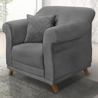 Poltrona Decorativa Retro Polo Com Almofada Suede 1104 Ezz 1104 - 2